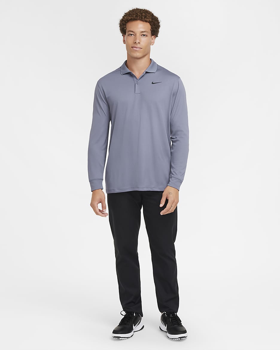 Polo de golf de manga larga para hombre Nike Dri FIT Victory. Nike